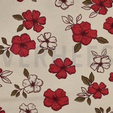 SWEAT NATURAL FLOWERS NATURAL/RED (thumbnail)