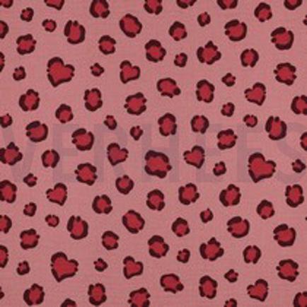 DOUBLE GAUZE ANIMAL SKIN MAUVE (thumbnail)