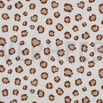 DOUBLE GAUZE ANIMAL SKIN ECRU (thumbnail)