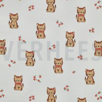 JERSEY GLITTER CATS ECRU (thumbnail)