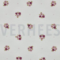 FLANELL BLUMEN GEBROCHEN WEISS (thumbnail)