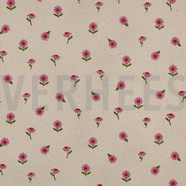 RIB JERSEY BLOEMEN NATUREL (thumbnail)