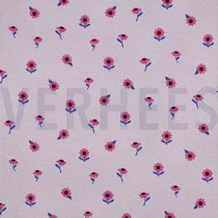 RIB JERSEY BLOEMEN LILA (thumbnail)