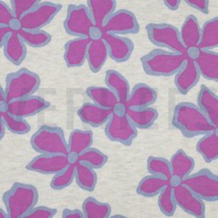 SWEAT MELIERT GLITZER BLUMEN WEISS (thumbnail)