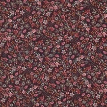 FIJNGEWEVEN KATOENEN POPLIN DIGITAAL BLOEMEN BORDEAUXROOD (thumbnail)