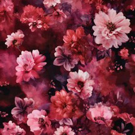 JERSEY DIGITAL BLUMEN ROSA (thumbnail)