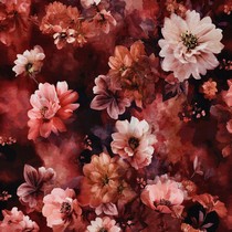 JERSEY DIGITAL BLUMEN ROT (thumbnail)