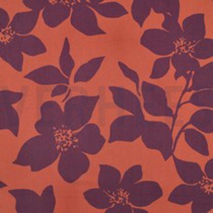 VISCOSE ROSELLA STRETCH FLOWERS BROWN (thumbnail)