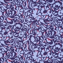 VISCOSE ROSELLA STRETCH BLADEREN BLAUW (thumbnail)