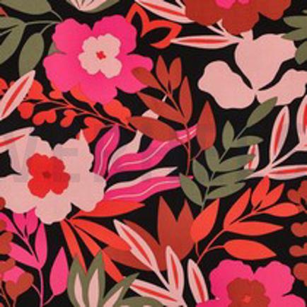 LENZING™ ECOVERO™ BLOEMEN ZWART (thumbnail)