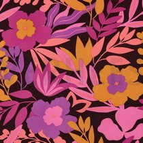LENZING™ ECOVERO™ BLOEMEN AUBERGINE (thumbnail)