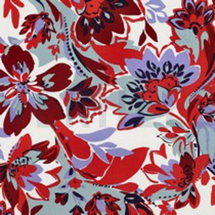 VISKOSE STRETCH BLUMEN GEBROCHEN WEISS (thumbnail)