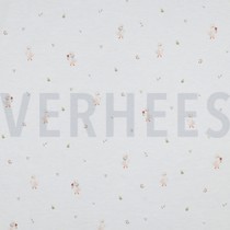 JERSEY GOTS DIGITAL GÄNSE & BLUMEN WEISS (thumbnail)