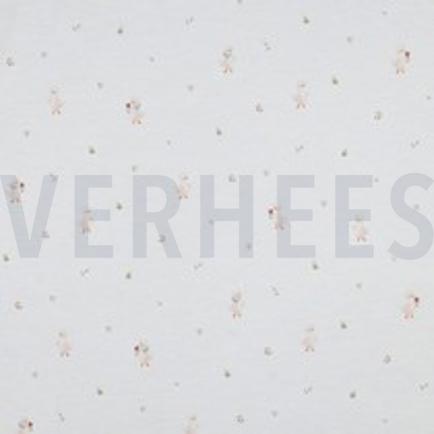 JERSEY GOTS DIGITAL GÄNSE & BLUMEN WEISS (thumbnail)