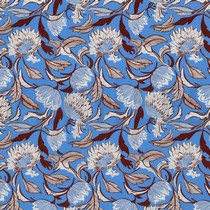 VISCOSE RADIANCE DIGITAL FLEURS BLEU (thumbnail)