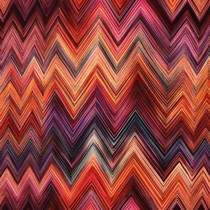 VISCOSE RADIANCE DIGITAL ZIGZAG ORANGE (thumbnail)