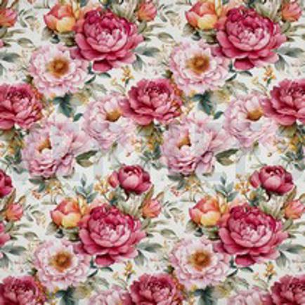 VISCOSE RADIANCE DIGITAL FLEURS ECRU (thumbnail)