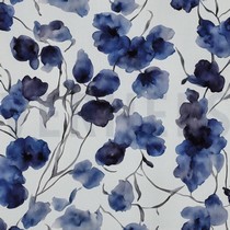 VISCOSE RADIANCE DIGITAAL BLOEMEN BLAUW (thumbnail)