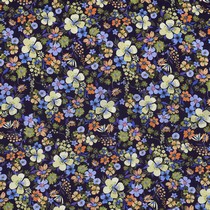 VISKOSE RADIANCE DIGITAL BLUMEN MARINEBLAU (thumbnail)