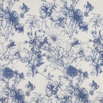 BAUMWOLLE VOILE DIGITAL BLUMEN KOBALTBLAU (thumbnail)