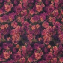 VISCOSE SATIN DIGITAL FLEURS VIOLET (thumbnail)