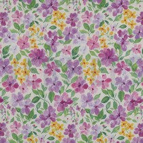 BAUMWOLLE VOILE DIGITAL BLUMEN LILA/VIOLETT (thumbnail)