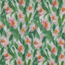 COTON VOILE DIGITAL FLEURS VERT (thumbnail)