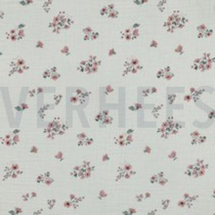 DOUBLE GAUZE GOTS DIGITAAL BLOEMEN ECRU (thumbnail)