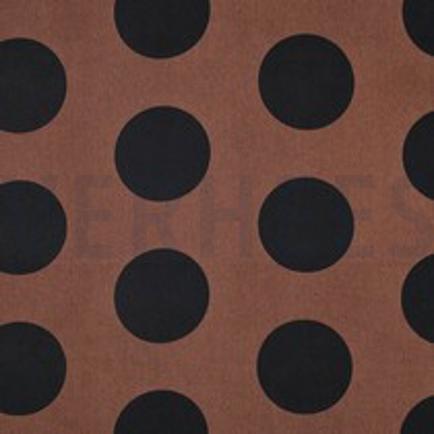 COTON SATIN POIS BRUN (thumbnail)