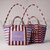 CANVAS DIGITAAL SHOPPER PANEEL STREPEN AUBERGINE (thumbnail)