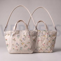 CANVAS DIGITAAL SHOPPER PANEEL BLOEMEN NATUREL (thumbnail)