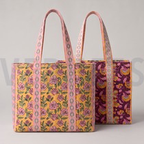 CANVAS DIGITAAL SHOPPER PANEEL BLOEMEN ROZE (thumbnail)