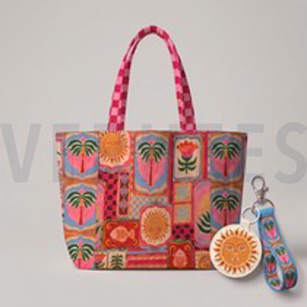CANVAS DIGITAAL SHOPPER OF KUSSEN PANEEL PATCHWORK ROZE (thumbnail)