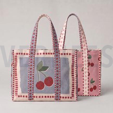 CANVAS DIGITAAL SHOPPER PANEEL KERSEN ROZE (thumbnail)