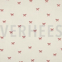 DOUBLE GAUZE EMBROIDERY STRIKJES NATUREL (thumbnail)