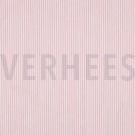 GARENGEVERFD POPLIN STREPEN 3MM ROZE (thumbnail)