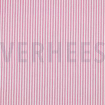 GARENGEVERFD POPLIN STREPEN 3MM FUCHSIA (thumbnail)