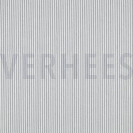 GARENGEVERFD POPLIN STREPEN 3MM GRIJS (thumbnail)