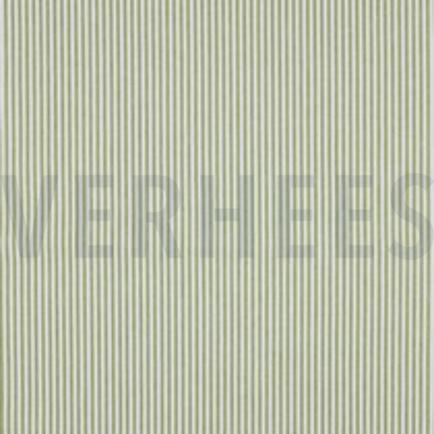 GARENGEVERFD POPLIN STREPEN 3MM OUDLIME (thumbnail)