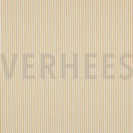 GARENGEVERFD POPLIN STREPEN 3MM OKER (thumbnail)