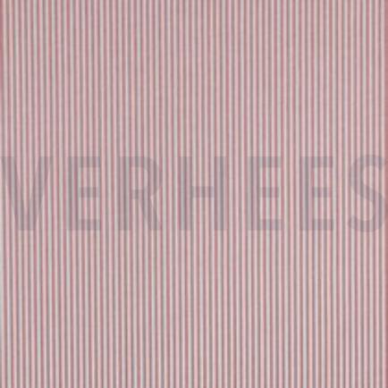GARENGEVERFD POPLIN STREPEN 3MM OUDROZE (thumbnail)