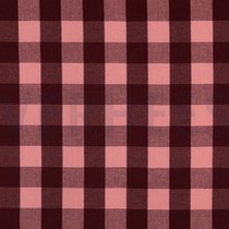 KATOEN GARENGEVERFD RUITEN AUBERGINE (thumbnail)