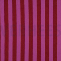 KATOEN GARENGEVERFD STREPEN ROOD/FUCHSIA (thumbnail)