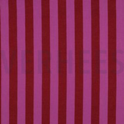 KATOEN GARENGEVERFD STREPEN ROOD/FUCHSIA (thumbnail)