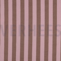KATOEN GARENGEVERFD STREPEN LICHTROZE/BRUIN (thumbnail)