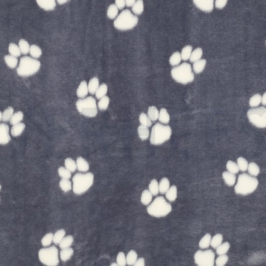 FLEECE DOG PAWS LIGHT GREY (thumbnail)