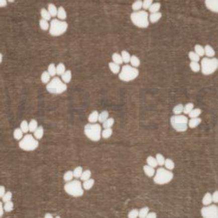 FLEECE DOG PAWS BEIGE (thumbnail)