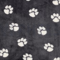 FLEECE DOG PAWS DARK GREY (thumbnail)