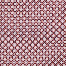 POPELINE DE COTON GÉOMÉTRIQUE VIOLET FONCÉ (thumbnail)