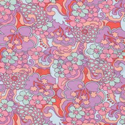 FRENCH TERRY FLEURS ABSTRAITES VIOLET (thumbnail)